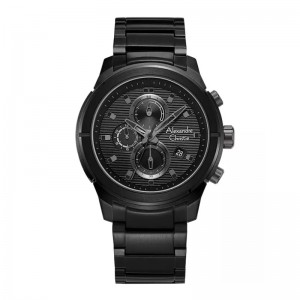 Alexandre Christie AC 6665 Full Black Steel MCBIPBAGR